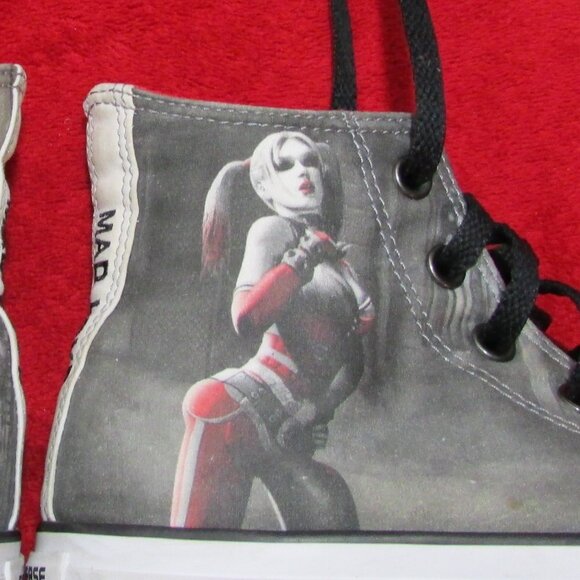 Converse Harley Quinn Joker Mad Love Chuck Taylor All Star Sneakers High Top - Picture 3 of 12